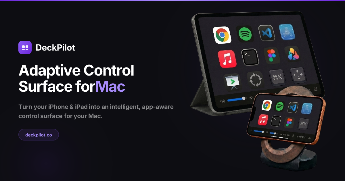 DeckPilot — Adaptive Control Surface for Mac